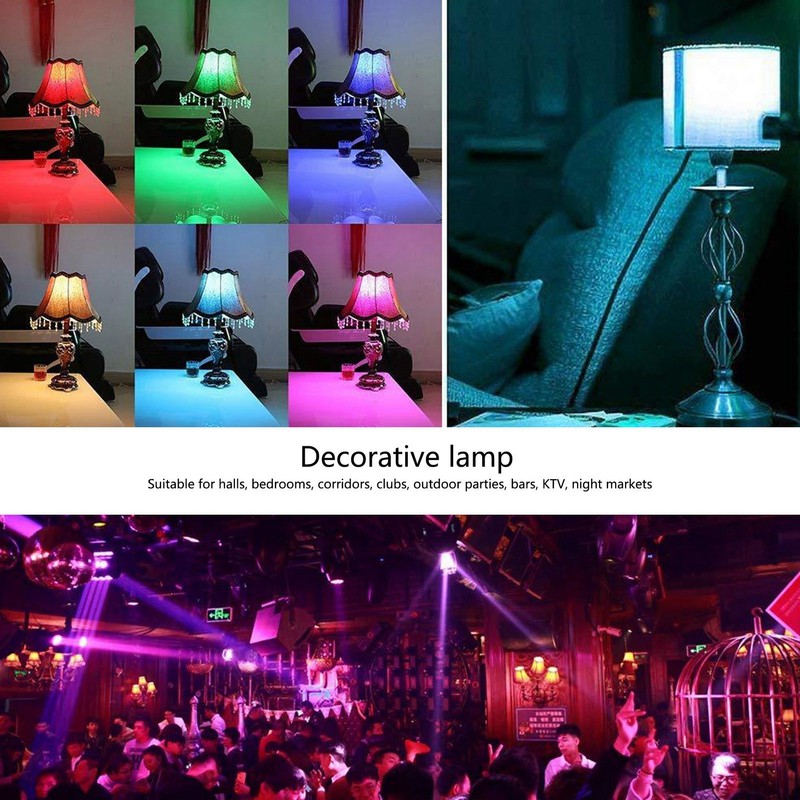 10W RGBW Spotlight with Timing Remote Control E27 Color Changing
