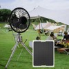 Solar Panel Fan 20W 2350RPM Ventilation Fan 6in Exhaust Fan