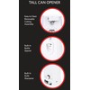 EUROSTAR EC600W Tall Can Opener, White