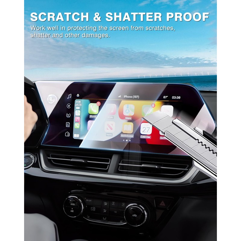 Karltys 2 Pack Screen Protector for 2024 2025 Chevy Trax