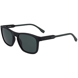 Lacoste Men's L604SND Sunglasses, Matte Black/Green, One Size
