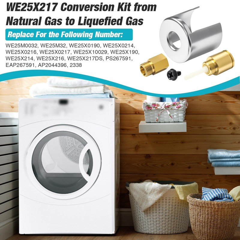 WE25X217 Dryer LP Conversion Kit for WE25M0032, WE25X0190, WE25X0214, WE25X0216