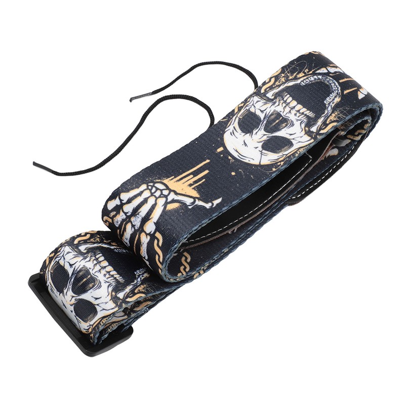 Guitar Strap Cool Skeleton Design Adjustable 2 Inches Wide Polyester