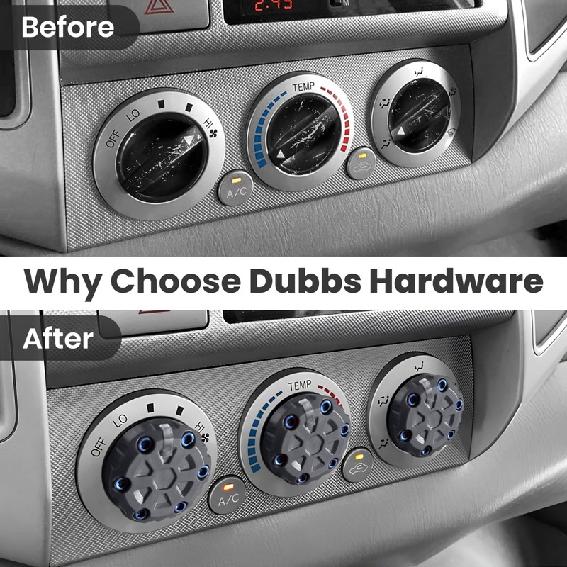 2nd Gen Tacoma Accessories AC Knob Upgrade - 2005,2006,2007,2008,2009,2010,2011,2012,2013,2014,2015 Tacoma