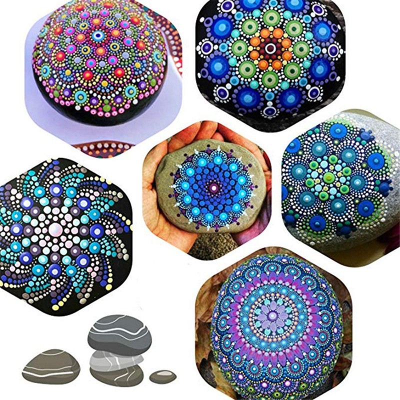 Kingsie 13 Pcs Dot Painting Tools Mandala Dot Tools Mandala