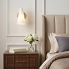 BAODEN Rotatable Frosted Milk White Glass Wall Sconces Lighting Modern