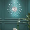 JUGV 24 Inch Crystal Large Modern Metal Starburst Decor, Bling