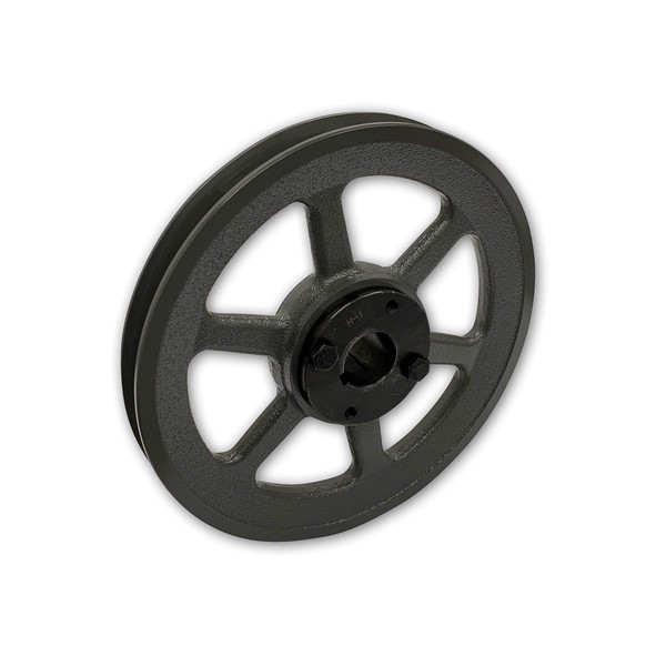 Single Groove 11.25" Cast Iron Electric Motor" H" Pulley/Sheave, Bushing