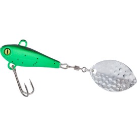 Balzer Shirasu Street Spin Buddy with Twin Hooks 34 mm / 12 g Spin Jig (Green Pumpkin)