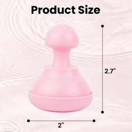 Ice Globes for Face & Eyes, Stainless Steel Facial Lifting Tool (Pink)