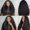 U Part Wigs Human Hair for Women Kinky Straight Human