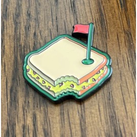 pins and aces PIMENTO CHEESE  MASTERS GOLF Pins And Aces TRIBUTE  METAL GOLF  BALL MARKER