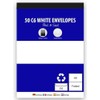 50 White C6 Envelopes, 80gsm - Peel & Seal
