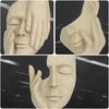 prosfalt 3 Pcs Thinker Statue,Modern Home Resin Sculptures,Collectible Figurines for