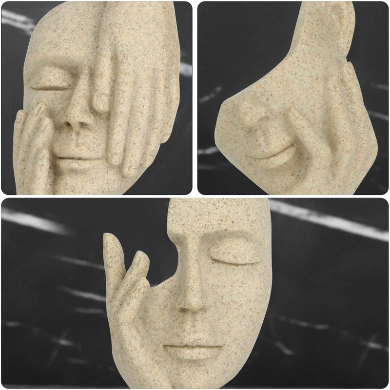 prosfalt 3 Pcs Thinker Statue,Modern Home Resin Sculptures,Collectible Figurines for