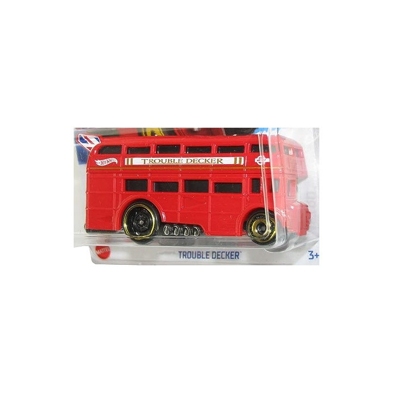 Hot Wheels 2023#202/250 HW Metro #7/10 Double-Decker Drag Bus Trouble