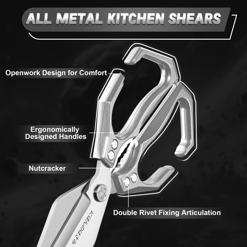 Dream Reach Kitchen Scissors Set - Multifunctional Heavy-Duty Kitchen Shears