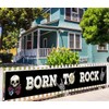 Banner grande Born to Rock | Decoración de fiesta de