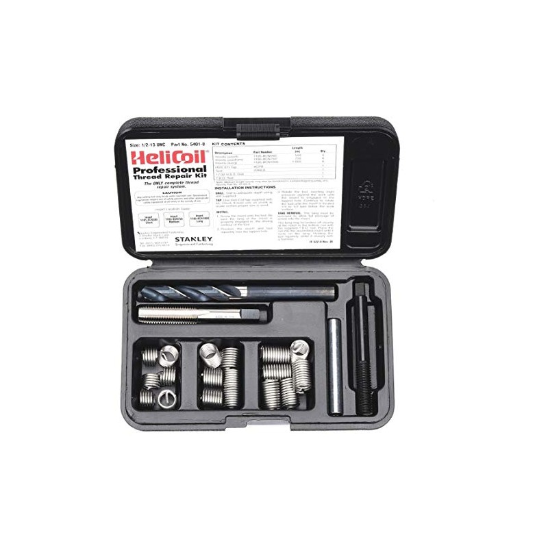 Helicoil, 5403-6, Thread Repair Kit, 304 SS, M6X1, 18 Pcs
