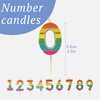 Talking Tables Numero Quattro 4 Candela Compleanno Arcobaleno per Torte,