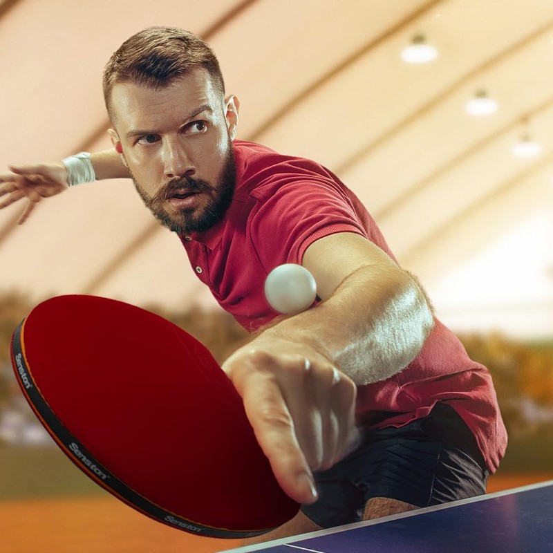 Senston Professional Table Tennis Paddle with Carbon Technology, Ping Pong