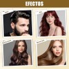 Shampoo para Canas 3 en 1, Shampoo Tinte Instantaneo Cubre