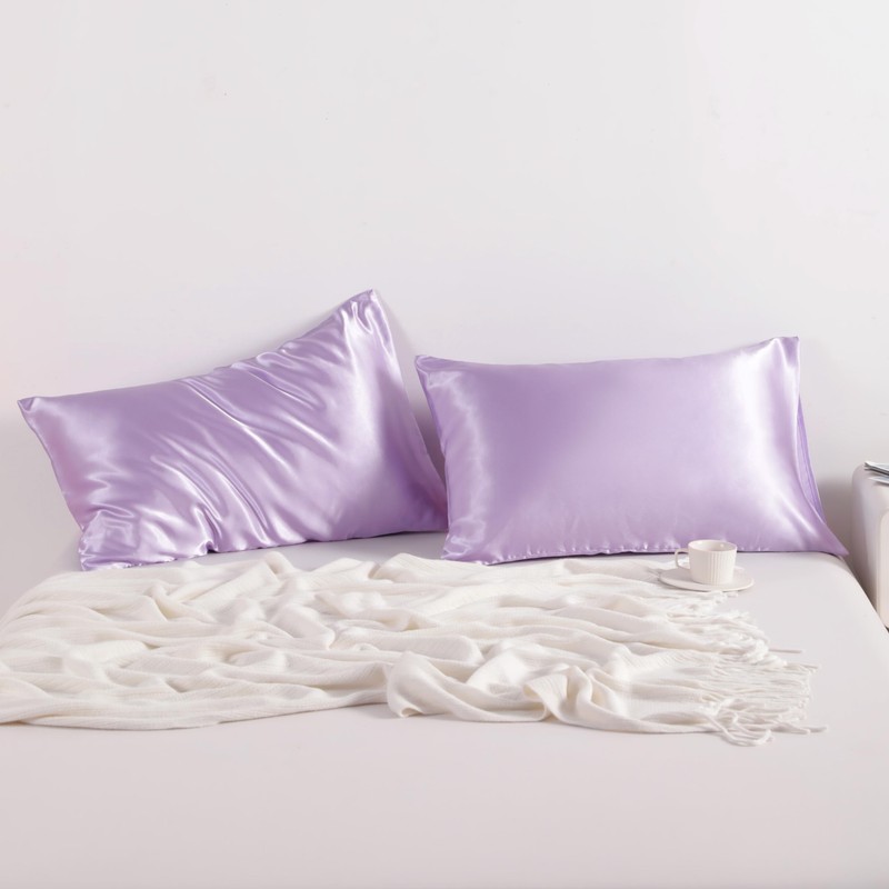 NTBAY 2 Pack Satin King Pillowcases for Hair and Skin,