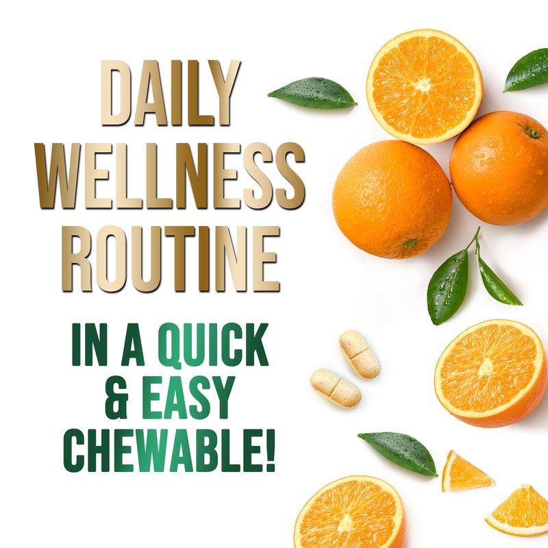 Vitamin C Chewable 1000mg - Extra Strength Antioxidants for Powerful