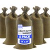 DURASACK Heavy Duty Burlap Sand Bags with Tie Strings Empty