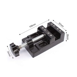 ANCLLO Mini Flat Clamp Table Jaw Bench Clamp Mini Drill Press Vice Opening Parallel Table Vise DIY Sculpture Craft Carving Tool for Watch Repairing Sculpture Craft Jewelry DIY Tool