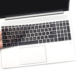 Keyboard Cover for HP 15.6" Laptop 15-fc 15-fd 15z-fc000 15-fc0093dx 15-fc0013od 15-fc0072ns 15-fc0081nr 15-fd0083wm 15t-fd000/fd100 15-fd0025st/0075tg/0357nr, HP Pavilion 16-ab/af 16t-ab/af-Black