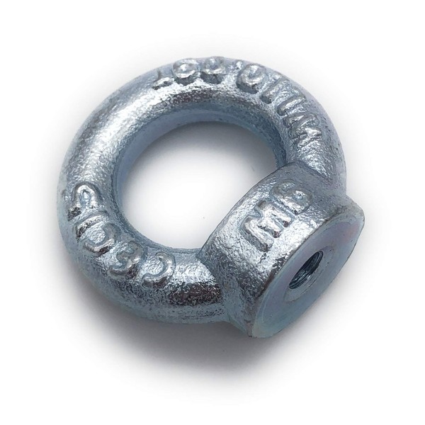 Ring Nuts Galvanised C15 – M6 – Pack of 5