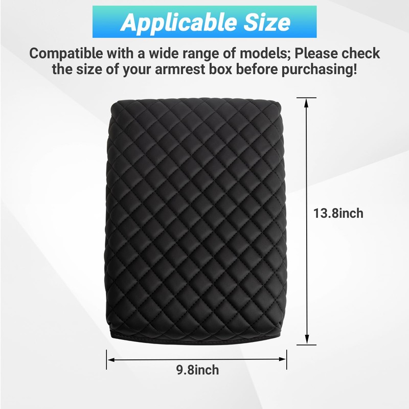 Sinminou Center Console Armrest Cover Compatible with 2024-2025 Chevy Traverse