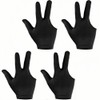 Jindizi Professional Billiard Gloves 4 Pcs Breathable Thin 3 Finger