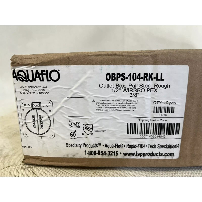 LSP case of 10 LSP OBPS-104-RK-LL Pull Stop Box Rough-In