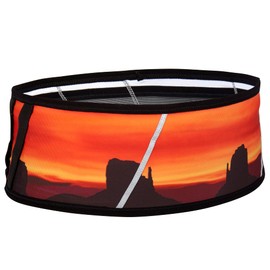 Ultimate Direction Comfort Belt, Running Belt with Built-in Pockets, Key Clip, Reflectivity, & More, X-Small Desert