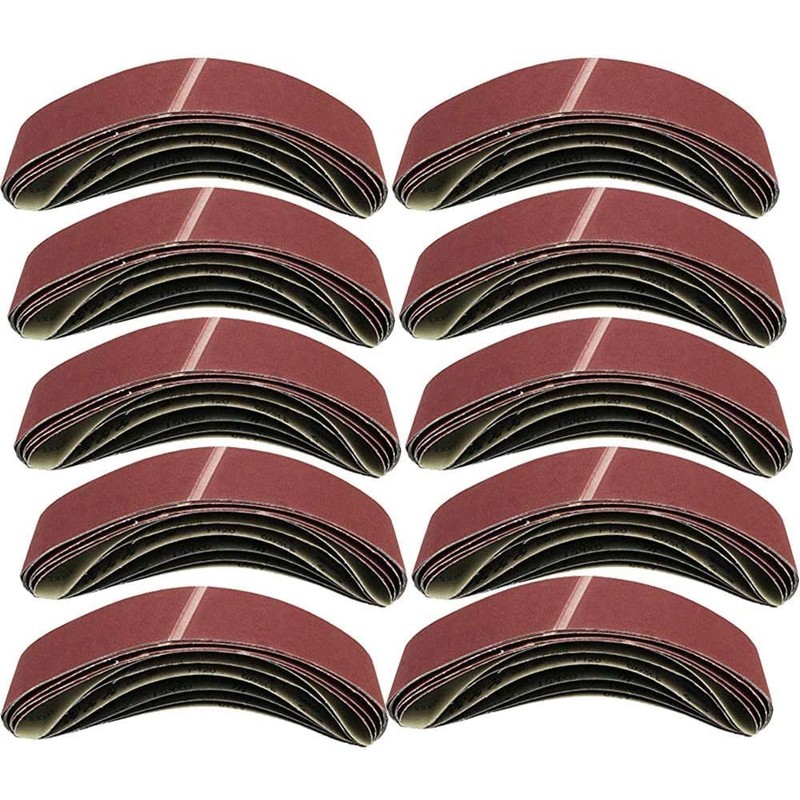 5 Pack Cloth Sanding Belts Sanding Paper Sanding Belts (100mm