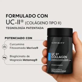 Vitfinity Collagen Fórmula Colágeno Tipo Curcumina Meriva Magnesio Metamag Liberación Prolongada Drcaps Sabor Certificada Global Standards Cápsulas