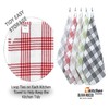 Olivia Rocco Pack of 5 Houndstooth Kitchen Tea Towels Cotton