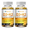 MENXI Vitamin K2 200 MCG with D3 5000 IU Supplement