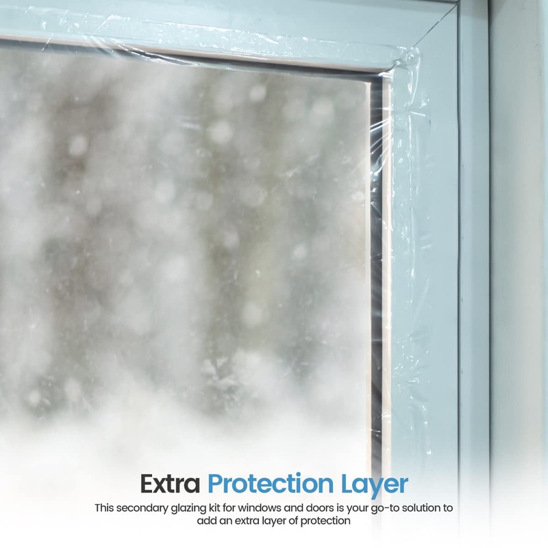 Window Insulation Film for Winter, Secondary Glazing Window Insulation Film