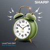 Sharp Twin Bell Alarm Clock, Loud Alarm Great for Heavy