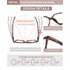 EYEURL 4 Pack Fashion Oversized Reading Glasses for Women Men