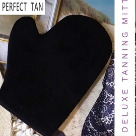 2 Pack Self Tanning Mitt Applicator Kit Black Self Tanner Mitt and Tanning Back Applicator, Ultra Soft Self Tan Mitt for Self Tanner Mitt Applicator