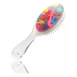 Bruvic Cepillo Transparente Para Cabello Acojinado Conchas De Mar