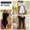 Exquisite Satin Bow Hair Accessory Velvet Large Hair Bow Long