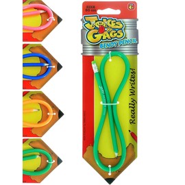 JA-RU Flexible Bendy Pencil 20 inches 20" Long (1 Unit Assorted Color) Really Writes Soft Bending Pencils for Kids and Adults. Fun Pens Great Birthday Party Favor School Supply Toy. #1367-1A