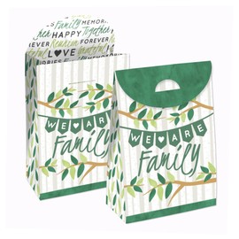 Big Dot of Happiness Family Tree Reunion - Family Gathering Gift Favor Bags - Party Goodie Boxes - Set of 12