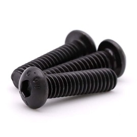 RoyceMart 5/16-18 x 5/8 inch Button Head Socket Head Cap Screws, Grade 10.9 Alloy Steel, Allen Hex Drive, Full Machine Thread, Black Oxide Finish, 20 PCS