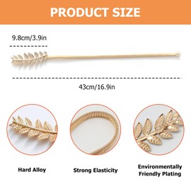 ERFGT Pack of 4 Tiebacks for Curtains, Alloy Curtain Tiebacks, Alloy Curtain Holdbacks with Spring Rope, Curtain Holders, Leaves Curtain Holders, for Curtains, Decorative, Modern Style (Golden Leaves)